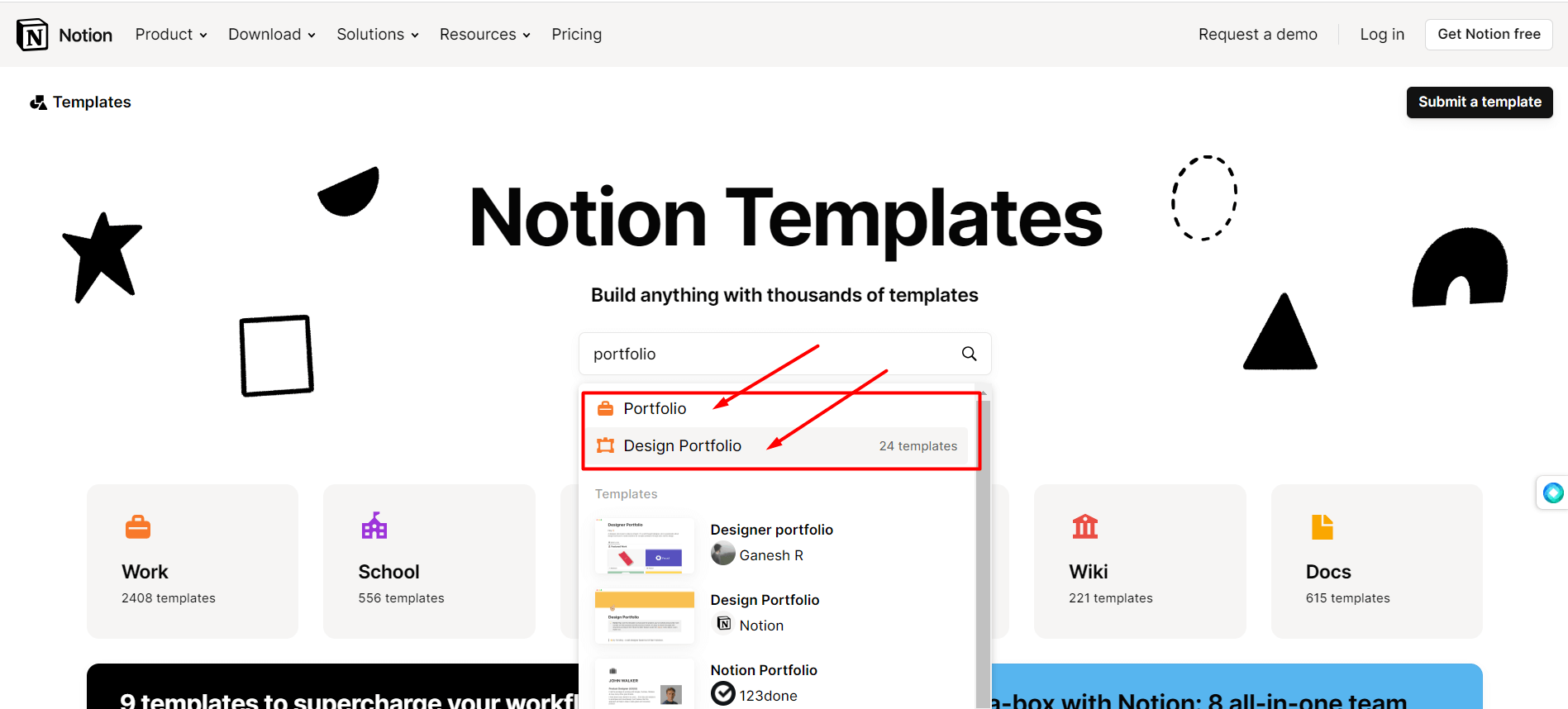 Быстро готовим дизайнерское портфолио в Notion